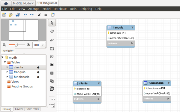 MySQL Workbench add diagram