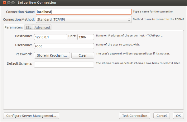 Conexão MySQL Workbench