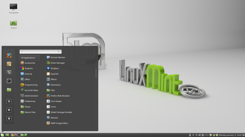 linux mint screenshot